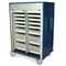 Harloff Three Quarter Height Double Column Medical Storage Cabinet, Tambour Doors, Key Lock MSPM62-00TK - alternate 1